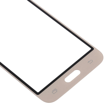 For Samsung Galaxy J1 (2016) / J120 10pcs Front Screen Outer Glass Lens (Gold) - Outer Glass Lens by buy2fix | Online Shopping UK | buy2fix