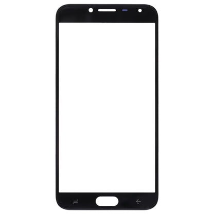 For Samsung Galaxy J4 (2018) 10pcs Front Screen Outer Glass Lens (Black) - Outer Glass Lens by buy2fix | Online Shopping UK | buy2fix