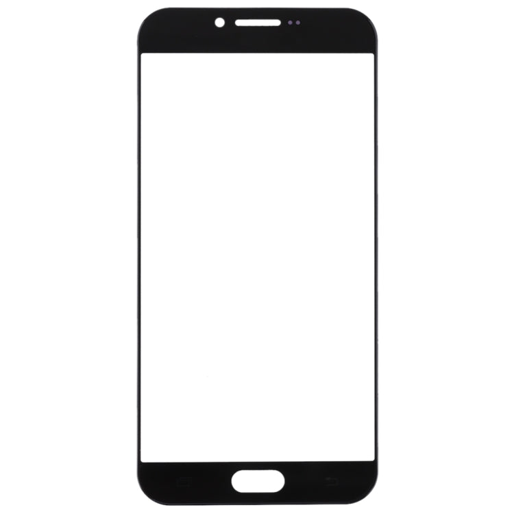 For Samsung Galaxy A8 (2016) / A810 10pcs Front Screen Outer Glass Lens (Black) - Outer Glass Lens by buy2fix | Online Shopping UK | buy2fix