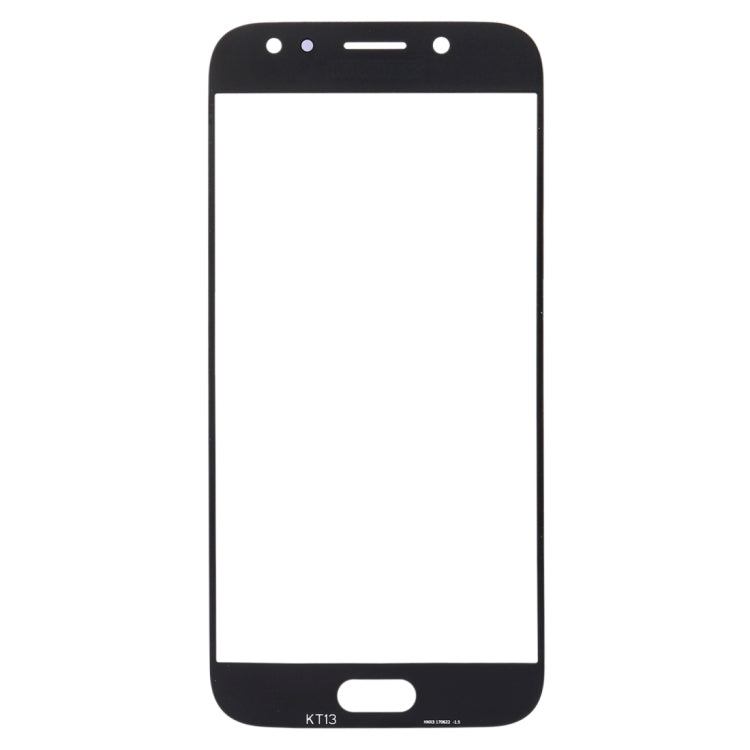 For Samsung Galaxy J7 (2017) / J730 10pcs Front Screen Outer Glass Lens (Black) - Outer Glass Lens by buy2fix | Online Shopping UK | buy2fix