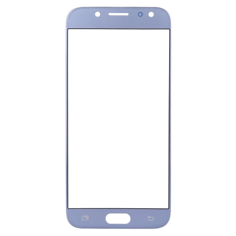 For Samsung Galaxy J7 (2017) / J730 10pcs Front Screen Outer Glass Lens (Blue) - Outer Glass Lens by buy2fix | Online Shopping UK | buy2fix