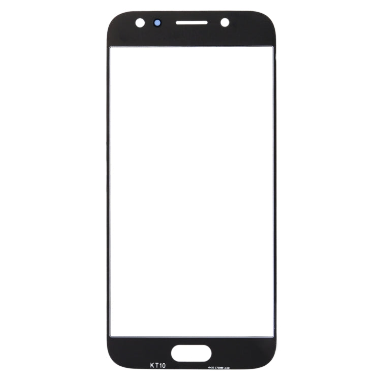 For Samsung Galaxy J7 (2017) / J730 10pcs Front Screen Outer Glass Lens (Blue) - Outer Glass Lens by buy2fix | Online Shopping UK | buy2fix