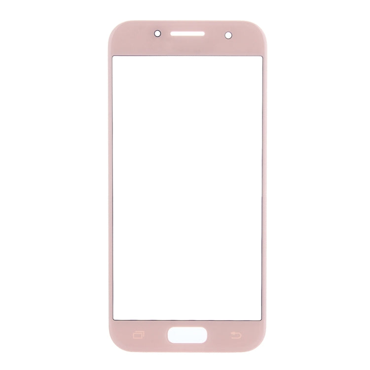 For Samsung Galaxy A7 (2017) / A720 10pcs Front Screen Outer Glass Lens (Pink) - Outer Glass Lens by buy2fix | Online Shopping UK | buy2fix