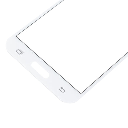 For Samsung Galaxy J5 / J500 10pcs Front Screen Outer Glass Lens (White) - Outer Glass Lens by buy2fix | Online Shopping UK | buy2fix
