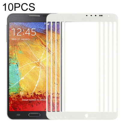 For Samsung Galaxy Note 3 Neo / N7505 10pcs Front Screen Outer Glass Lens (White) - Outer Glass Lens by buy2fix | Online Shopping UK | buy2fix