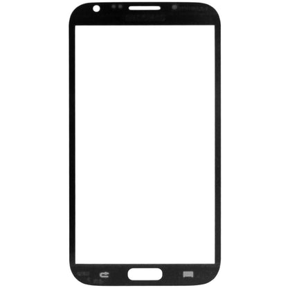For Samsung Galaxy Note II / N7100 10pcs Front Screen Outer Glass Lens (Black) - Outer Glass Lens by buy2fix | Online Shopping UK | buy2fix