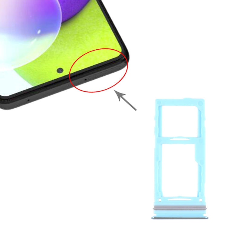 For Samsung Galaxy A52 SM-A525 SIM Card Tray + SIM Card Tray / Micro SD Card Tray (Blue) - Card Tray by buy2fix | Online Shopping UK | buy2fix