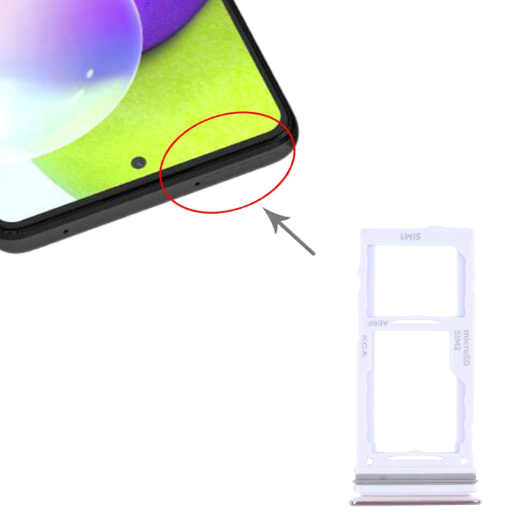 For Samsung Galaxy A52 SM-A525 SIM Card Tray + SIM Card Tray / Micro SD Card Tray (Purple) - Card Tray by buy2fix | Online Shopping UK | buy2fix