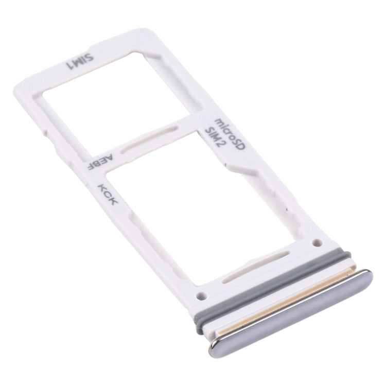 For Samsung Galaxy A52 SM-A525 SIM Card Tray + SIM Card Tray / Micro SD Card Tray (Silver) - Card Tray by buy2fix | Online Shopping UK | buy2fix