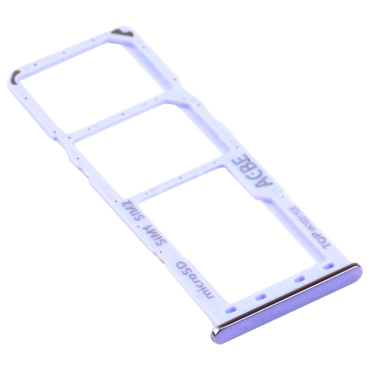 For Samsung Galaxy A32 SM-A325 SIM Card Tray + SIM Card Tray + Micro SD Card Tray (Purple) - Card Tray by buy2fix | Online Shopping UK | buy2fix