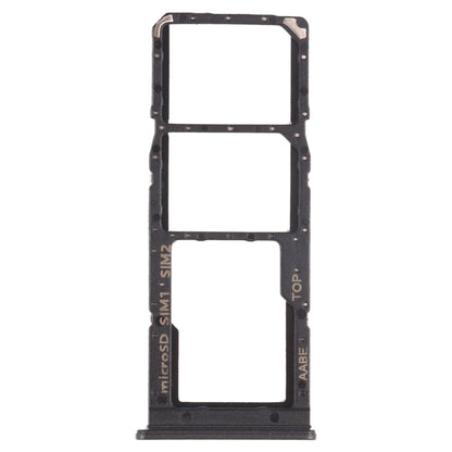 For Samsung Galaxy A12 SM-A125 SIM Card Tray + SIM Card Tray + Micro SD Card Tray (Black) - Card Tray by buy2fix | Online Shopping UK | buy2fix