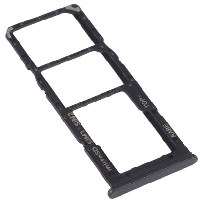 For Samsung Galaxy A12 SM-A125 SIM Card Tray + SIM Card Tray + Micro SD Card Tray (Black) - Card Tray by buy2fix | Online Shopping UK | buy2fix