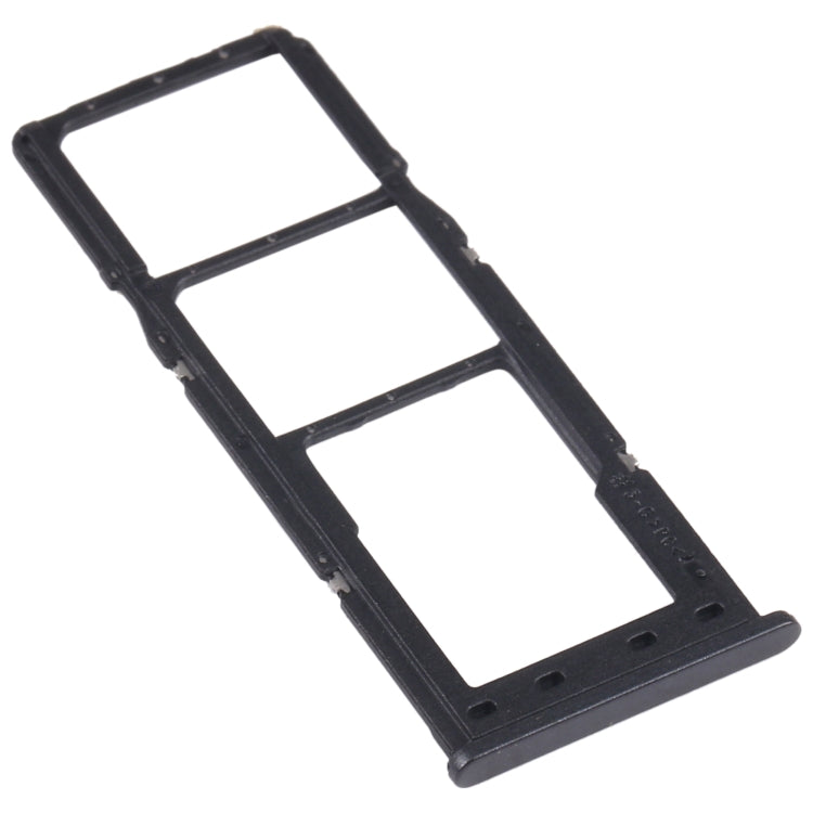 For Samsung Galaxy A12 SM-A125 SIM Card Tray + SIM Card Tray + Micro SD Card Tray (Black) - Card Tray by buy2fix | Online Shopping UK | buy2fix
