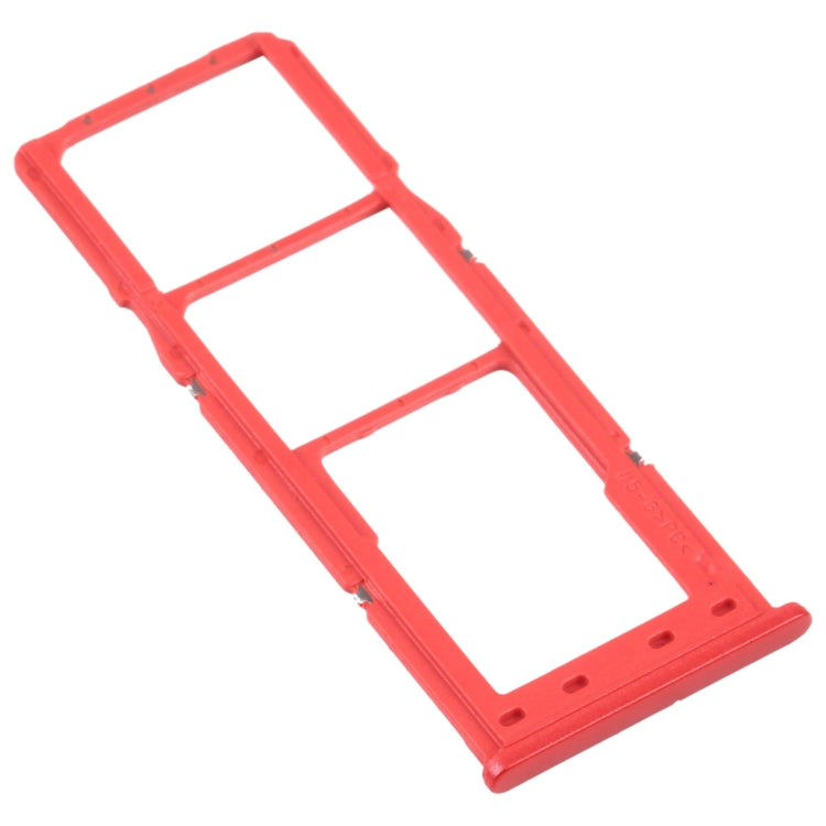 For Samsung Galaxy A12 SM-A125 SIM Card Tray + SIM Card Tray + Micro SD Card Tray (Red) - Card Tray by buy2fix | Online Shopping UK | buy2fix