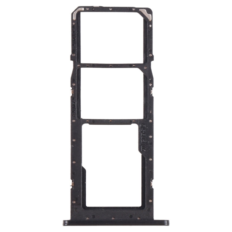 For Samsung Galaxy A02s SM-A025 SIM Card Tray + SIM Card Tray + Micro SD Card Tray (Black) - Card Tray by buy2fix | Online Shopping UK | buy2fix