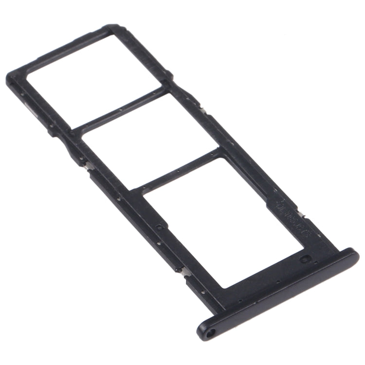 For Samsung Galaxy A02s SM-A025 SIM Card Tray + SIM Card Tray + Micro SD Card Tray (Black) - Card Tray by buy2fix | Online Shopping UK | buy2fix