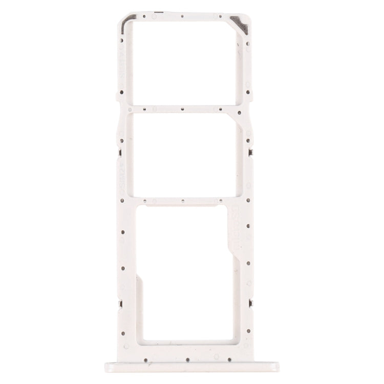 For Samsung Galaxy A02s SM-A025 SIM Card Tray + SIM Card Tray + Micro SD Card Tray (White) - Card Tray by buy2fix | Online Shopping UK | buy2fix