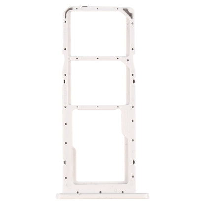 For Samsung Galaxy A02s SM-A025 SIM Card Tray + SIM Card Tray + Micro SD Card Tray (White) - Card Tray by buy2fix | Online Shopping UK | buy2fix