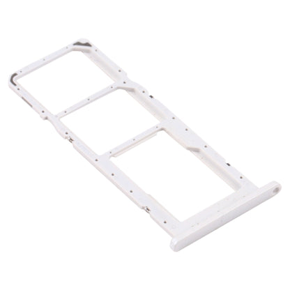 For Samsung Galaxy A02s SM-A025 SIM Card Tray + SIM Card Tray + Micro SD Card Tray (White) - Card Tray by buy2fix | Online Shopping UK | buy2fix