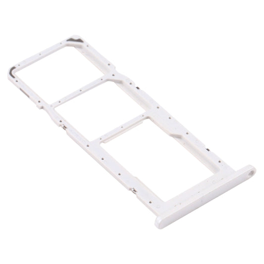 For Samsung Galaxy A02s SM-A025 SIM Card Tray + SIM Card Tray + Micro SD Card Tray (White) - Card Tray by buy2fix | Online Shopping UK | buy2fix