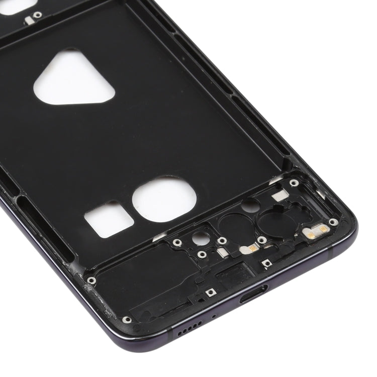 For Samsung Galaxy A90 5G SM-A908B  Middle Frame Bezel Plate (Black) - Frame Bezel Plate by buy2fix | Online Shopping UK | buy2fix