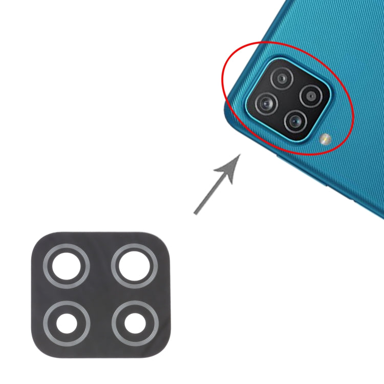 For Samsung Galaxy A12 SM-A125 10pcs Back Camera Lens - Camera Series by buy2fix | Online Shopping UK | buy2fix