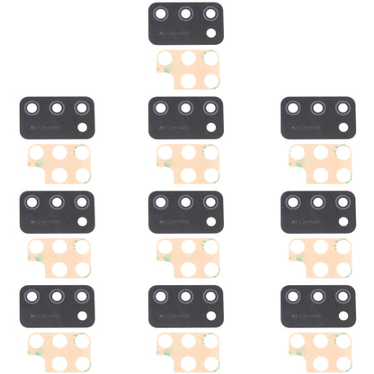 For Samsung Galaxy M02S SM-M025 10pcs Back Camera Lens - Camera Series by buy2fix | Online Shopping UK | buy2fix