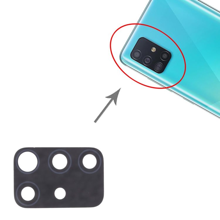 For Samsung Galaxy A51 SM-A515 10pcs Back Camera Lens - Camera Series by buy2fix | Online Shopping UK | buy2fix