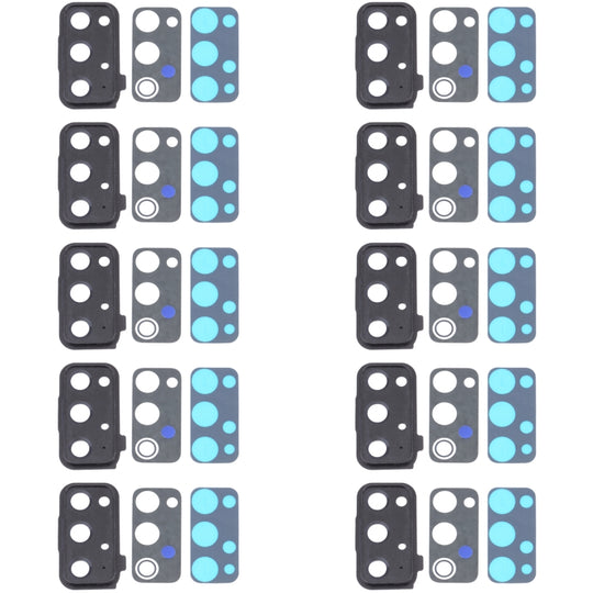 For Samsung Galaxy S20 FE 5G SM-G781 10pcs Camera Lens Cover (Black)