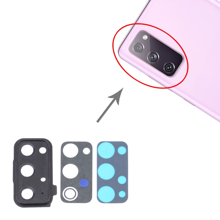 For Samsung Galaxy S20 FE 5G SM-G781 10pcs Camera Lens Cover (Black) - Camera Series by buy2fix | Online Shopping UK | buy2fix
