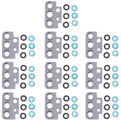 For Samsung Galaxy A52 SM-A525 10pcs Camera Lens Cover (Black) - Camera Series by buy2fix | Online Shopping UK | buy2fix