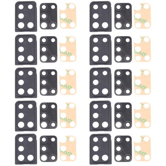 For Samsung Galaxy A21s SM-A217 10pcs Camera Lens Cover (Black) - Camera Series by buy2fix | Online Shopping UK | buy2fix