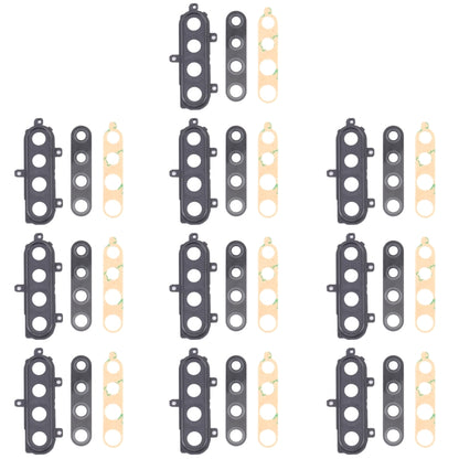 For Samsung Galaxy A21 SM-A215 10pcs Camera Lens Cover (Black) - Camera Series by buy2fix | Online Shopping UK | buy2fix