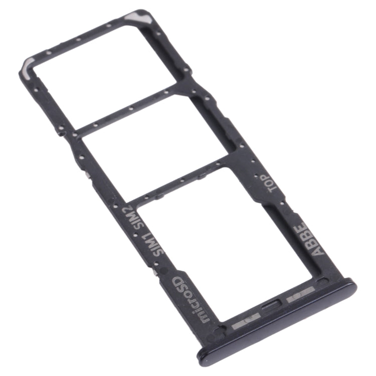 For Samsung Galaxy A22 SM-A225 SIM Card Tray + SIM Card Tray + Micro SD Card Tray (Black) - Card Tray by buy2fix | Online Shopping UK | buy2fix