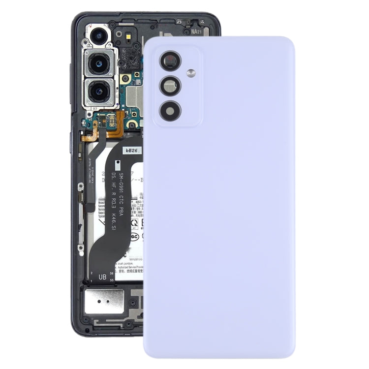 For Samsung Galaxy A82 Battery Back Cover With Camera Lens (Purple) - Back Cover by buy2fix | Online Shopping UK | buy2fix