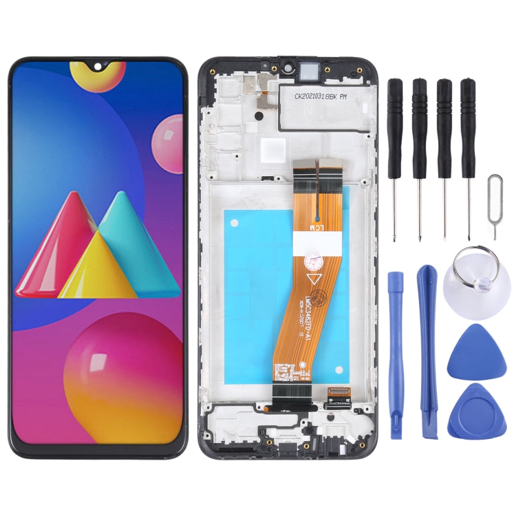 TFT Material LCD Screen and Digitizer Full Assembly With Frame for Samsung Galaxy M02s(Black) - LCD Screen by buy2fix | Online Shopping UK | buy2fix