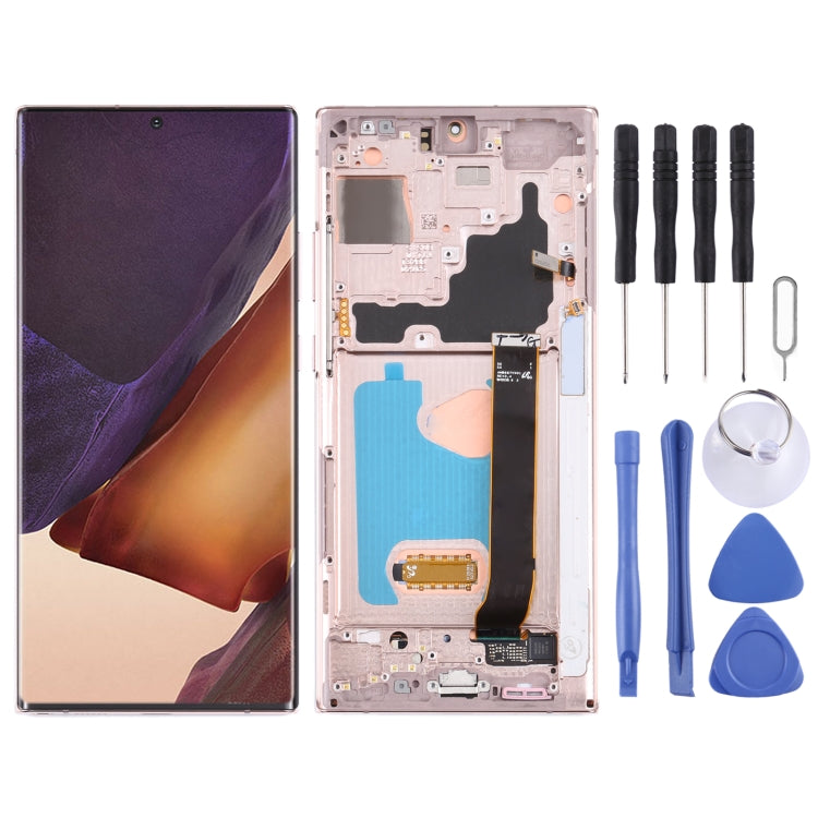 Original Super AMOLED LCD Screen for Samsung Galaxy Note20 Ultra SM-N986(5G Version) Digitizer Full Assembly With Frame (Gold) - LCD Screen by buy2fix | Online Shopping UK | buy2fix