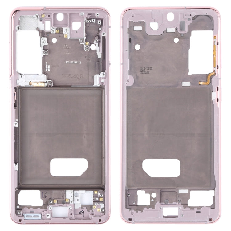 For Samsung Galaxy S21  Middle Frame Bezel Plate (Pink) - Frame Bezel Plate by buy2fix | Online Shopping UK | buy2fix
