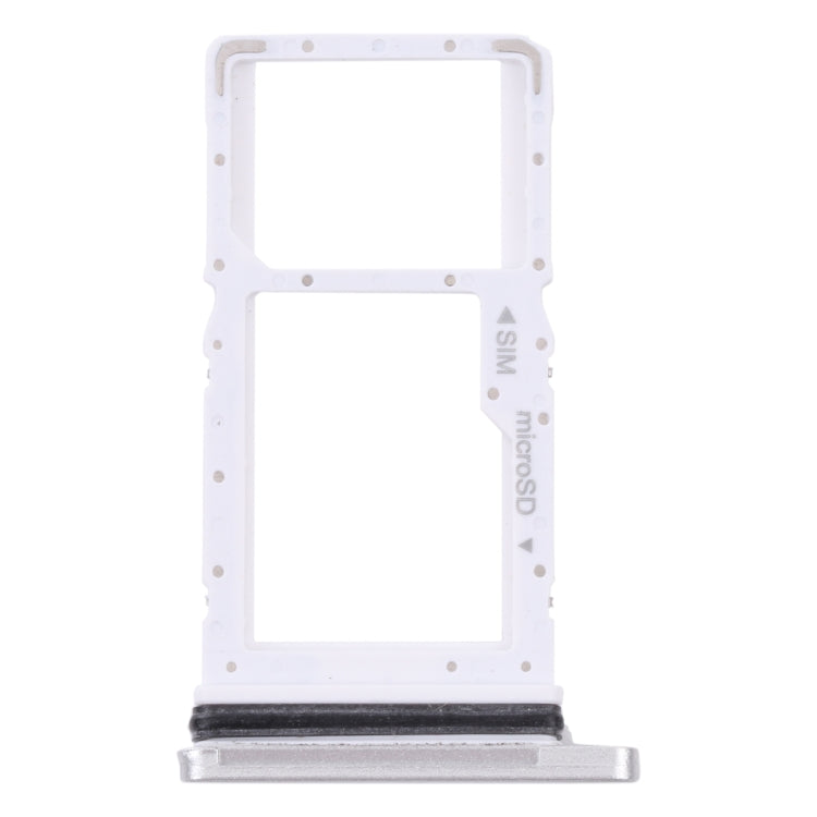 For Samsung Galaxy Tab A7 10.4 (2020) SM-T505 SIM Card Tray + Micro SD Card Tray (White) - Card Tray by buy2fix | Online Shopping UK | buy2fix