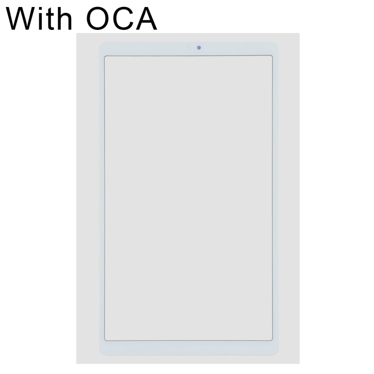For Samsung Galaxy Tab A7 Lite SM-T220 Wifi  Front Screen Outer Glass Lens with OCA Optically Clear Adhesive (White) - Outer Glass Lens by buy2fix | Online Shopping UK | buy2fix