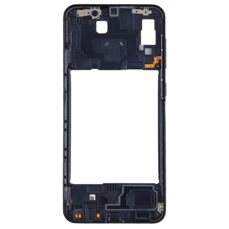 For Galaxy A20 Middle Frame Bezel Plate (Black) - Frame Bezel Plate by buy2fix | Online Shopping UK | buy2fix