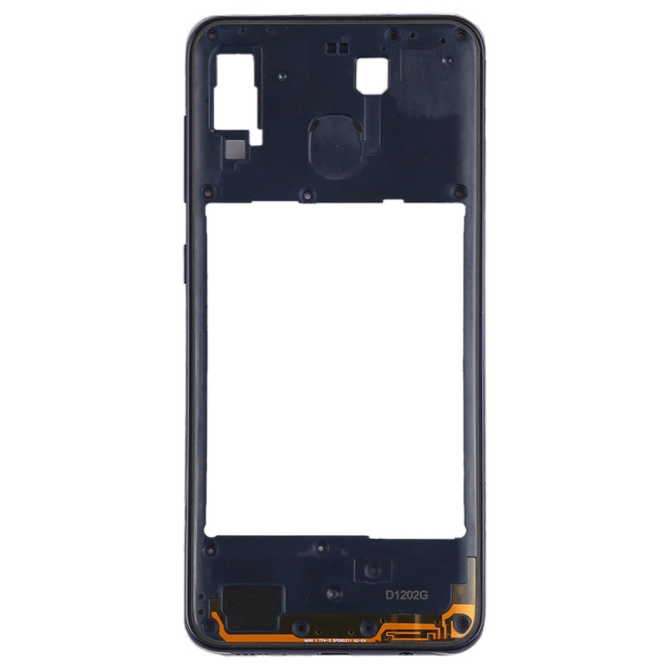 For Galaxy A20 Middle Frame Bezel Plate (Black) - Frame Bezel Plate by buy2fix | Online Shopping UK | buy2fix