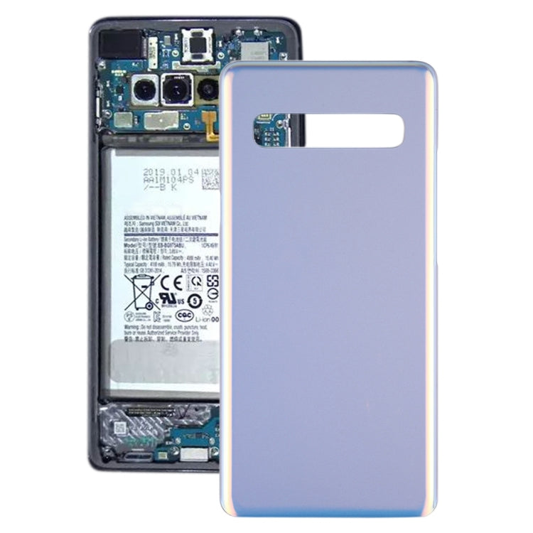 For Galaxy S10 5G SM-G977B / SM-G977U / SM-G977N Battery Back Cover (Silver) - Back Cover by buy2fix | Online Shopping UK | buy2fix