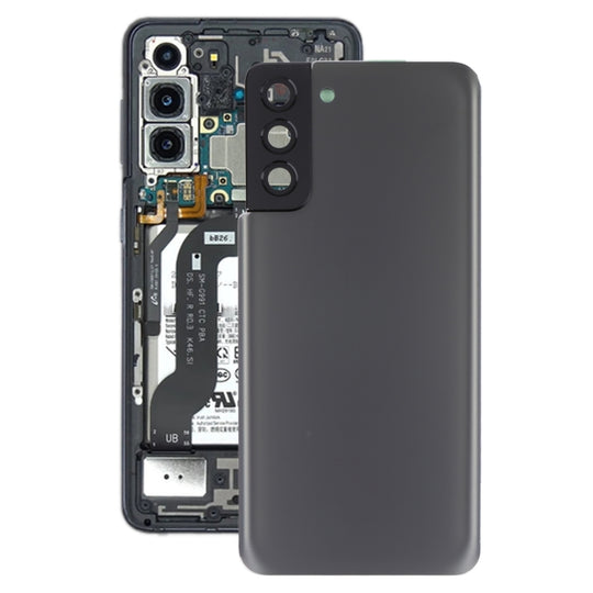 For Samsung Galaxy S21+ 5G Battery Back Cover with Camera Lens Frame (Grey)