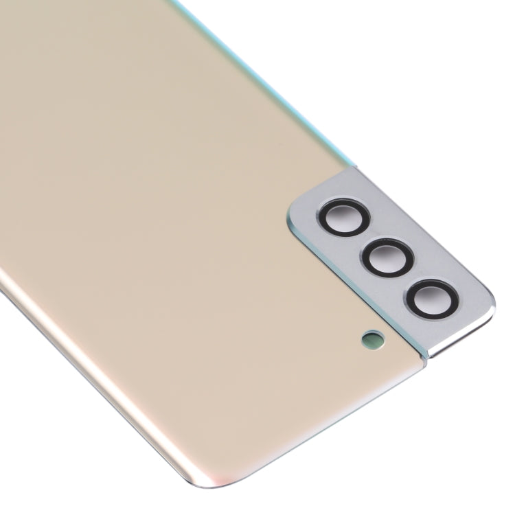 For Samsung Galaxy S21+ 5G Battery Back Cover with Camera Lens Cover (Gold) - Back Cover by buy2fix | Online Shopping UK | buy2fix