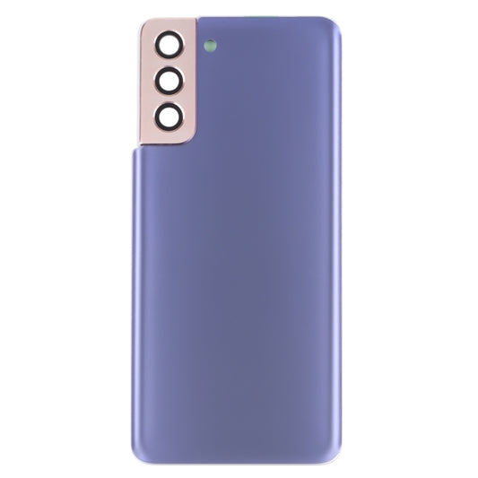 For Samsung Galaxy S21+ 5G Battery Back Cover with Camera Lens Cover (Purple) - Back Cover by buy2fix | Online Shopping UK | buy2fix