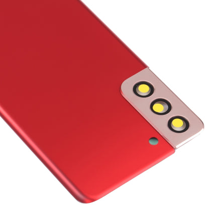 For Samsung Galaxy S21+ 5G Battery Back Cover with Camera Lens Cover (Red) - Back Cover by buy2fix | Online Shopping UK | buy2fix