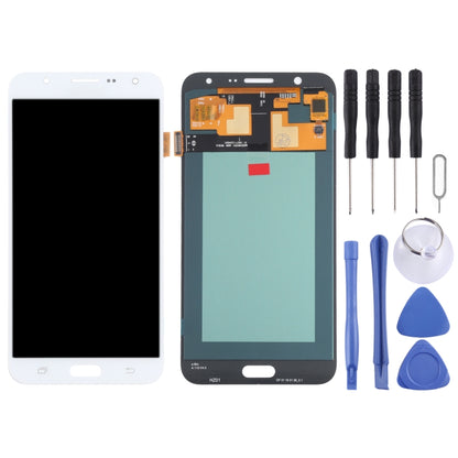 OLED LCD Screen for Samsung Galaxy J7 SM-J700 With Digitizer Full Assembly (White) - LCD Screen by buy2fix | Online Shopping UK | buy2fix