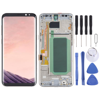 OLED LCD Screen for Samsung Galaxy S8+ SM-G955 Digitizer Full Assembly with Frame (Gold) - LCD Screen by buy2fix | Online Shopping UK | buy2fix