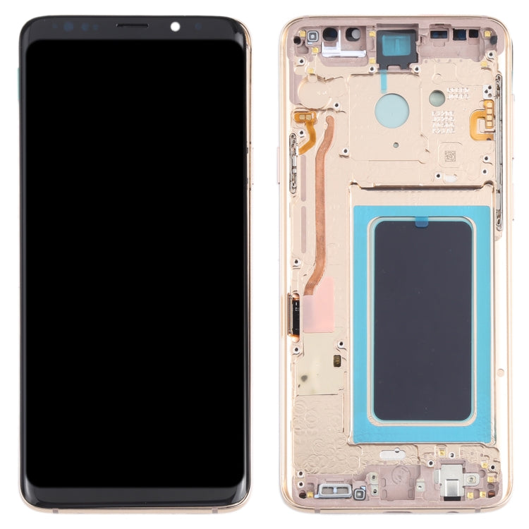 OLED LCD Screen for Samsung Galaxy S9+ SM-G965 Digitizer Full Assembly with Frame (Gold) - LCD Screen by buy2fix | Online Shopping UK | buy2fix